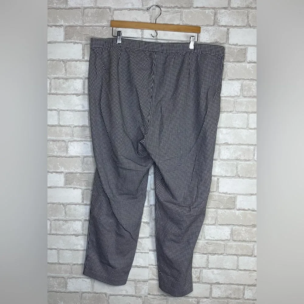J. Jill Black & White Checkered Plaid Pants Size 24